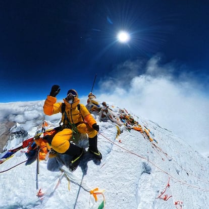 David Goettler en el Everest el pasado 21 de mayo.