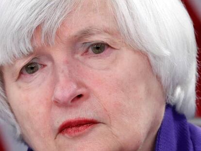 Janet Yellen, presidenta de la Fed hasta febrero pr&oacute;ximo.