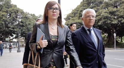 La alcaldesa de Elche, Mercedes Alonso, ante el Tribunal Superior de Justicia valenciano.