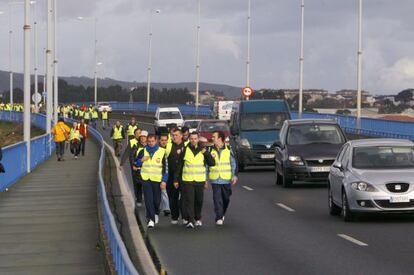 Marcha hacia A Coruña
