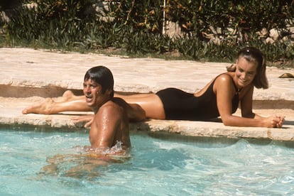 Alain Delon y Romy Schneider en 'La piscina'.