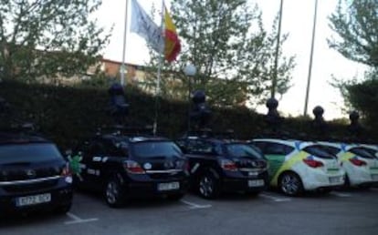 Coches de Google Street View, en Barajas.