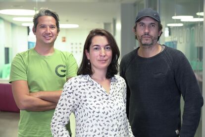 Jorge Portillo, María del Mar Robles y Fernando Román, fundadores de Greemko.