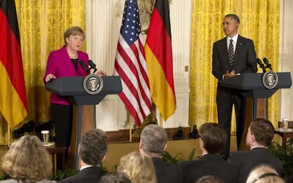 Merkel i Obama, aquest dilluns.