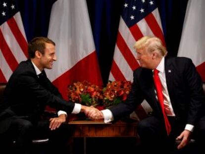 Washington acoge con los brazos abiertos al presidente francés en la primera visita de Estado de la era Trump