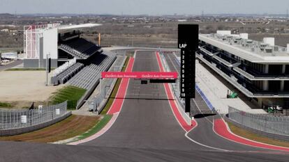 El circuito de Las Américas, en Austin, vacío en el mes de marzo, cuando se aplazó el evento de MotoGP.