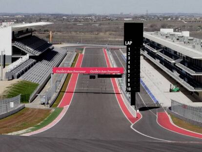 El circuito de Las Américas, en Austin, vacío en el mes de marzo, cuando se aplazó el evento de MotoGP.