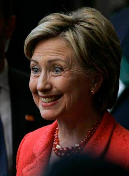 Hillary Clinton, el viernes, en una convención en Iowa.