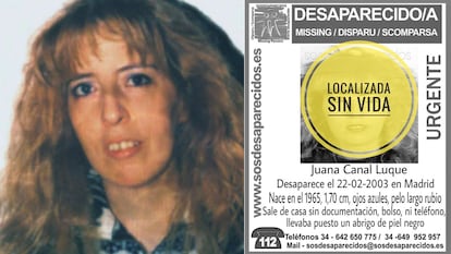 Desaparicion Juana Canal