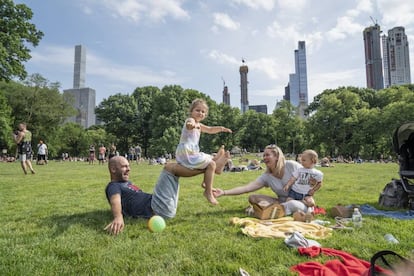 Central Park puede ser el entorno perfecto para tomar un descanso de la Gran Manzana y montar un pícnic.