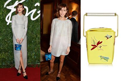 En 2014 Alexa Chung se convirtió en la mejor embajadora de la cajita de Charlotte Olympia.