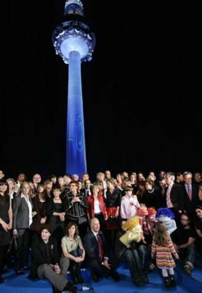 Acto de celebración de los 50 años de TVE, ayer en Torrespaña.