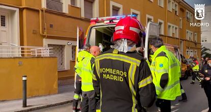 Incendio en vivienda Avda Concha Espina.