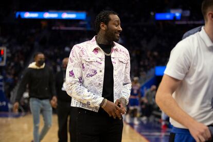 John Wall se dirige al banquillo de los Rockets durante un partido contra Golden State disputado el 7 de noviembre en San Francisco.