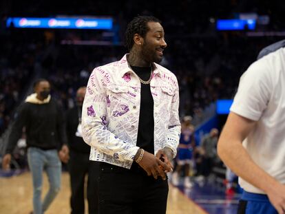 John Wall se dirige al banquillo de los Rockets durante un partido contra Golden State disputado el 7 de noviembre en San Francisco.