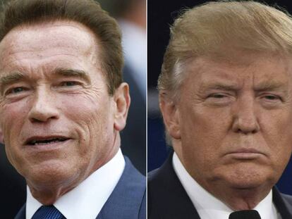 Arnold Schwarzenegger y Donald Trump. 