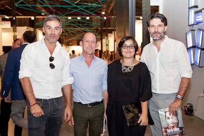 Nacho Martínez, director de RRPP de Adolfo Domínguez; Luis San Narciso, director de casting; Marta Flores, subdirectora de S Moda, y Antonio Rubial, de A6 Cinema.