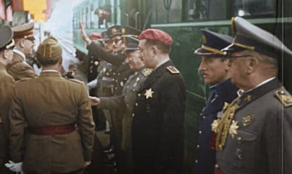 Serie documental España después de la guerra: el franquismo en color, emitida en DMAX