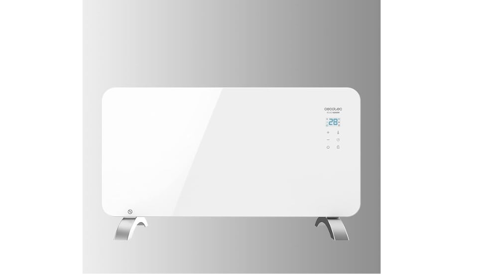 Este radiador eléctrico cuenta con dos niveles de potencia.