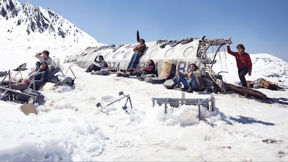 Una imagen de la película 'La sociedad de la nieve' del director Juan Antonio Bayona.