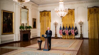 El presidente estadounidense Joe Biden en la Casa Blanca el pasado 18 de agosto.