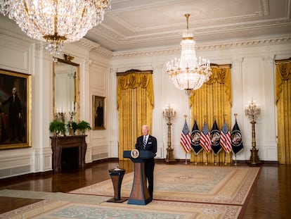 El presidente estadounidense Joe Biden en la Casa Blanca el pasado 18 de agosto.