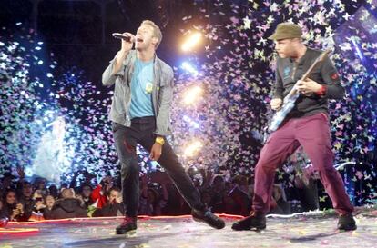 Concert a Madrid de l'anterior gira de Coldplay, el 2011.