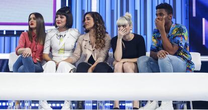 Los finalistas de la edicion 2018, de izquierda a derecha: Sabela, Natalia, Julia, Alba y Famous.