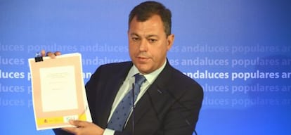 Jos&eacute; Luis Sanz, secretario general del PP.