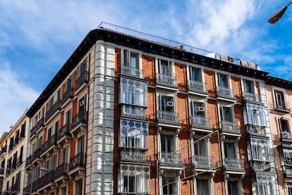 Un edificio de viviendas en Madrid. Getty