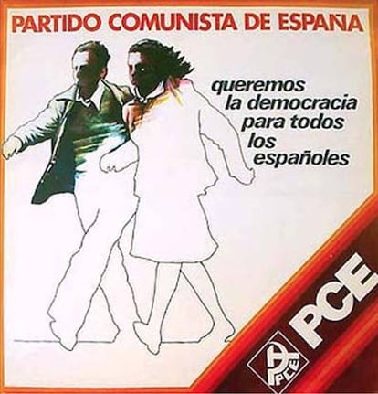 Cartel de propaganda electoral del Partido Comunista de España (PCE) para las elecciones del 15 de junio de 1977.