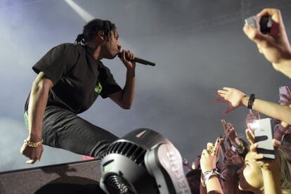 El rapero A$AP Rocky, en su actuaci&oacute;n en el S&oacute;nar.