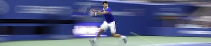 Djokovic, durante la final neoyorquina contra Federer.