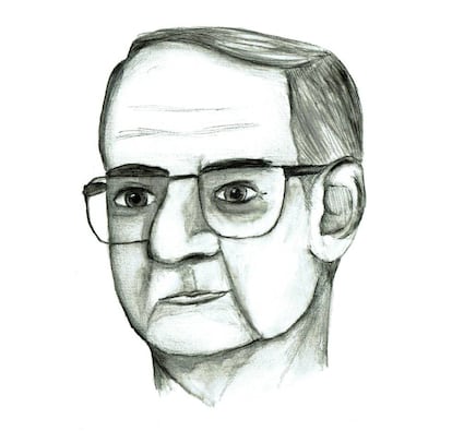 Miquel Àngel Riera, dibuixat per Carla Liesa Garcia.