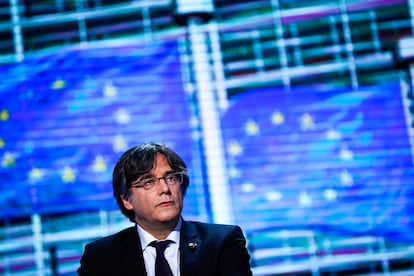 Carles Puigdemont, el pasado marzo, en el Parlamento Europeo.