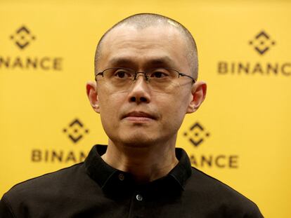 Changpeng Zhao, founder and chief executive officer of Binance, attends a conference in Paris, France, on June 16, 2022.