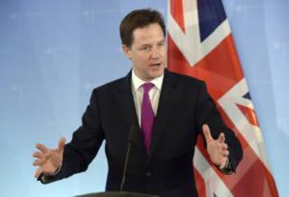 El viceprimer ministro britnico, Nick Clegg. EFE/Archivo