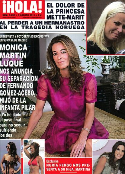 La portada de la revista 'Hola'