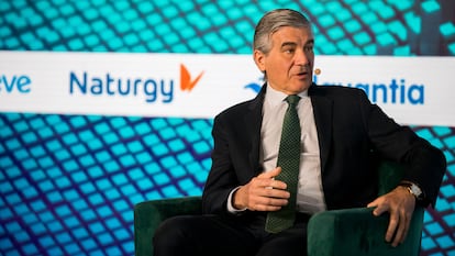 Francisco Reynés, presidente ejecutivo de Naturgy y vicepresidente ejecutivo de Criteria, durante el foro CREO en Madrid, a finales de mayo. 