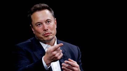 El presidente de Tesla, Elon Musk, en un evento en París.