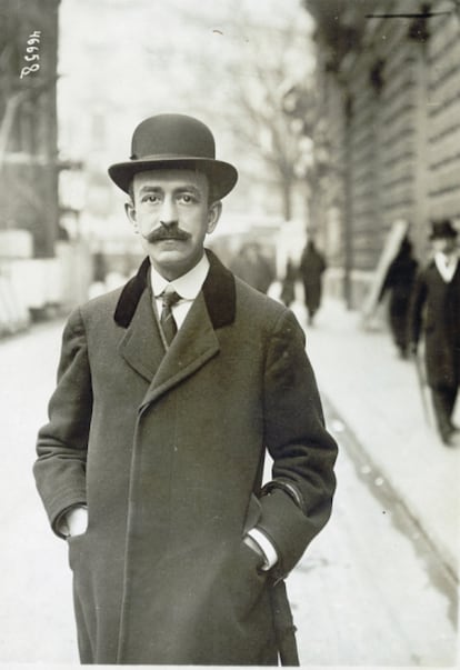 Manuel de Falla en París en la época del estreno de La vida breve en la Ópera Cómica. Diciembre de 1913.
