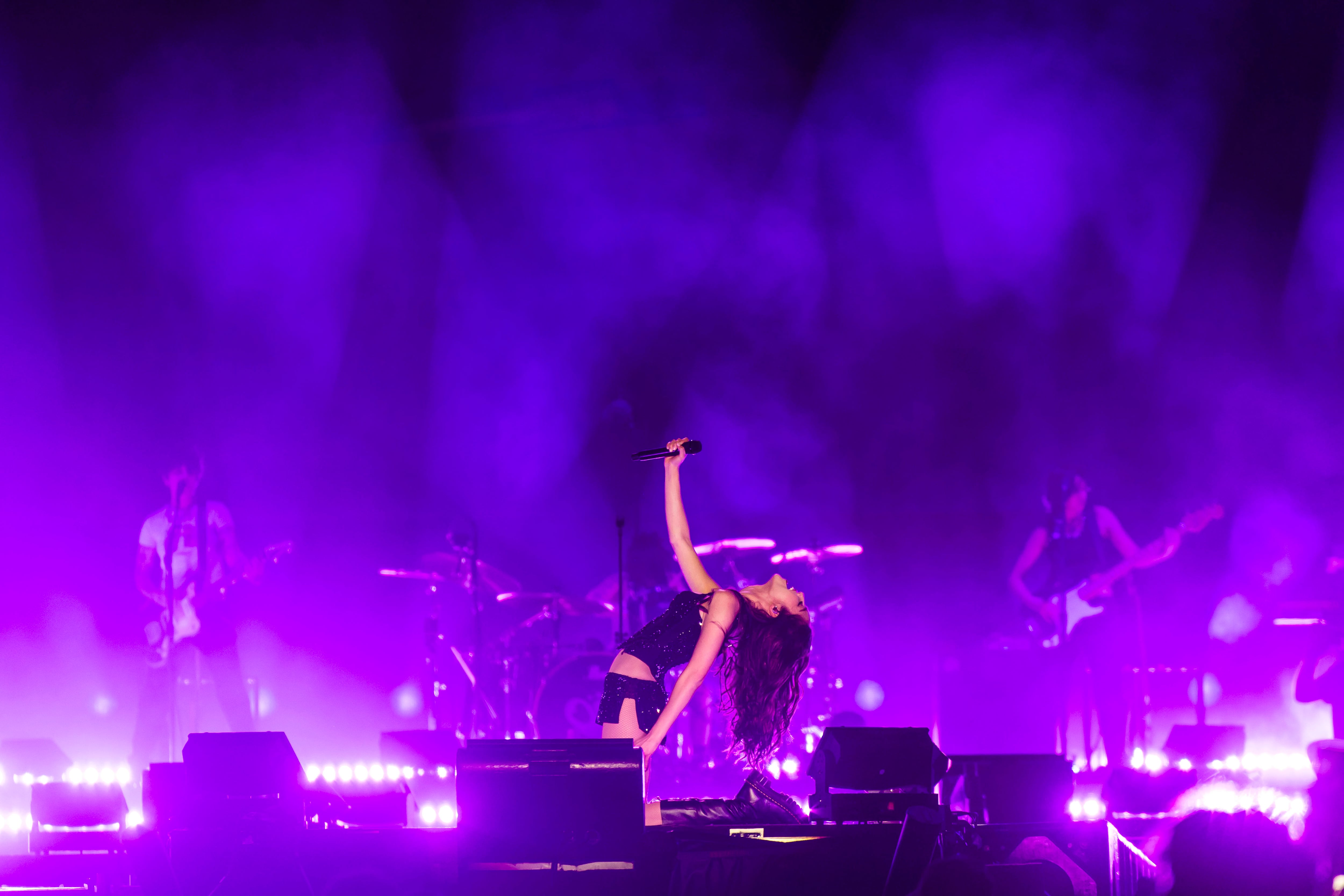 Olivia Rodrigo durante su actuación en la jornada del sábado 12 de julio del Mad Cool en Madrid.