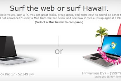 Microsoft compara los Mac con los PC.