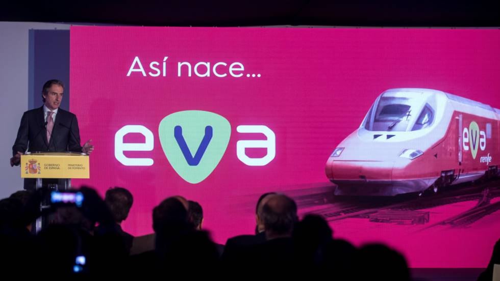 Presentación de EVA, el tren low cost de Renfe.