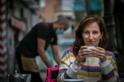 La diputada Mónica García, durante la entrevista.