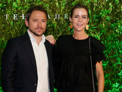 Amelia Bono y Manuel Martos en un acto en Madrid en mayo de 2019.
