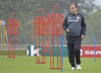 Marcelo Bielsa en Lezama.