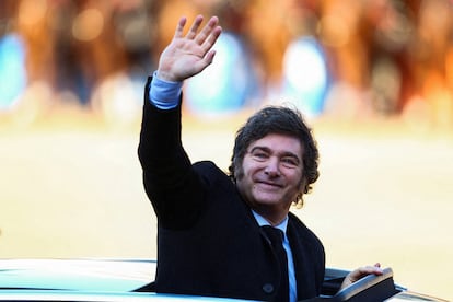 Javier Milei en Buenos Aires, en 2024.