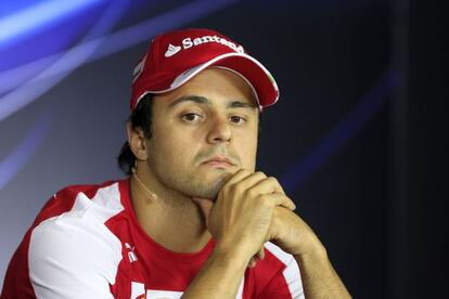 Felipe Massa, en una rueda de prensa. 