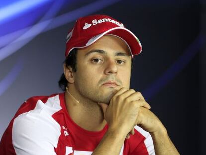 Felipe Massa, en una rueda de prensa. 